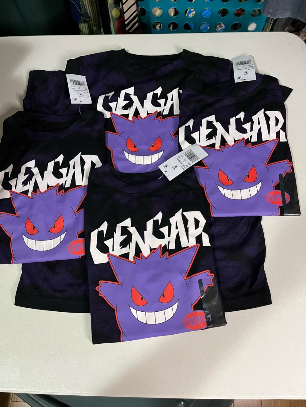 Pokémon Gengar Kids' Graphic Tee bundle of 4 - Purple/Black medium